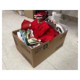 Box Lot Christmas Decor: Bows, Towels, etc