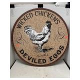 Rooster Decor Sign (app 2ft)