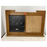 Vintage Chalkboard/Corkboard (app 12in x 18in)