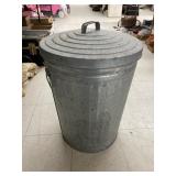 Metal Trash Can