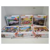 6 Cnt Brand New Puzzles 400 & 1000 Pieces