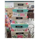 5 Cnt Stackable Storage Boxes