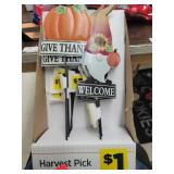 12 Cnt Metal Harvest Decor