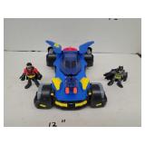 Batman & Robin W/ Blue Car