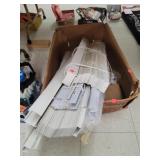 Box Lot of Different Size Mini Blinds & Hardware