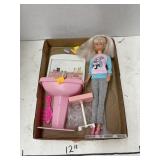 Vintage Barbie Doll & Salon Sink
