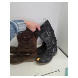 2 Pair Ladies Boots Sz 7 1/2