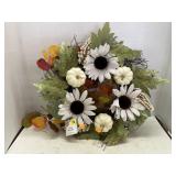 Faux Floral Wreath (18in)