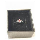 Beautiful Ring - Sterling Silver, Crystal, Size