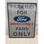 Metal Ford Racing Sign (app 1.5ft x 1ft)