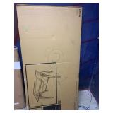 Computer Desk - Vista - Silver / Glass