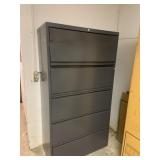 Metal Storage Cabinet w/keys (some dents/damage)
