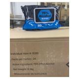 1 Case (24 packs per case) Alcohol Wipes