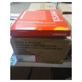 Standard Clear Protectors  8 1/2  x 11