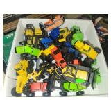 Flat of Tonka & Hasbro Loaders/Bull Dozers Etc