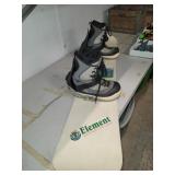 Snowboard W/Attached Snow Boots  Sz Unknown