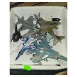 Flat of Plastic & Metal Airplanes