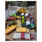 Flat of Toy Trucks/Buses Etc