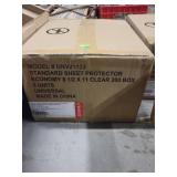 Box of 200 Standard Sheet Protectors  8 1/2 x 11