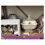 Lot of Vrty. Tin Light, Soup Tureen, Light Up