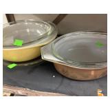Vntg. Pyrex, Early American Casserole Dishes and