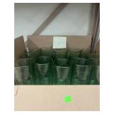 Coca-Cola Green Glass Beverage Glasses