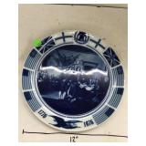 Blue Commemorative Plate
