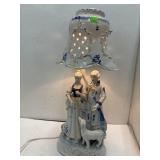 Vintage Porcelain Lamp Victorian