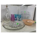 Vases and misc glass