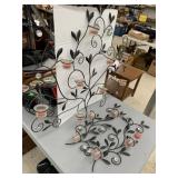 Metal Candle Wall Art, Missing one glass