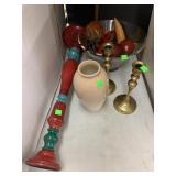 Misc Lot Vases, Candlesticks
