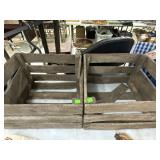 2 cnt Wooden Crates
