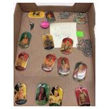 11 cnt WWF Dog Tags & Misc