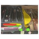 Silverware Trays w/ Knives and Silverware