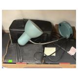 Electronics and Desk Lamp