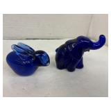 Glass Cobalt Blue Paper Weights