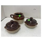 3 Ct Painted Pots