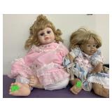 2 Porcelain Doll