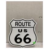 Metal Route 66 Sign
