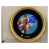 Native American Eagle Enamel on Copper