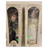 2 Porcelain Dolls, Broadway Collection