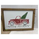 Merry Christmas Framed Decor