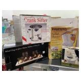 Kitchen items and candle holder