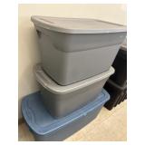 3 Totes w/ Lids