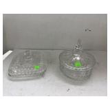 2 cnt Glass Candy Jars