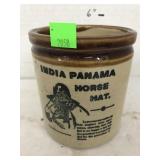 Brown crock, India Panama Horse Hat