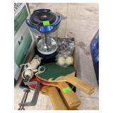 Ping Pong Paddles, Net, Balls & Lantern (Works)