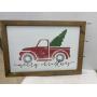 Merry Christmas Framed Decor