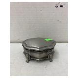 Pewter jewelry box