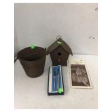 Cross Pen, Columbia City Map, Metal Pail & Bird